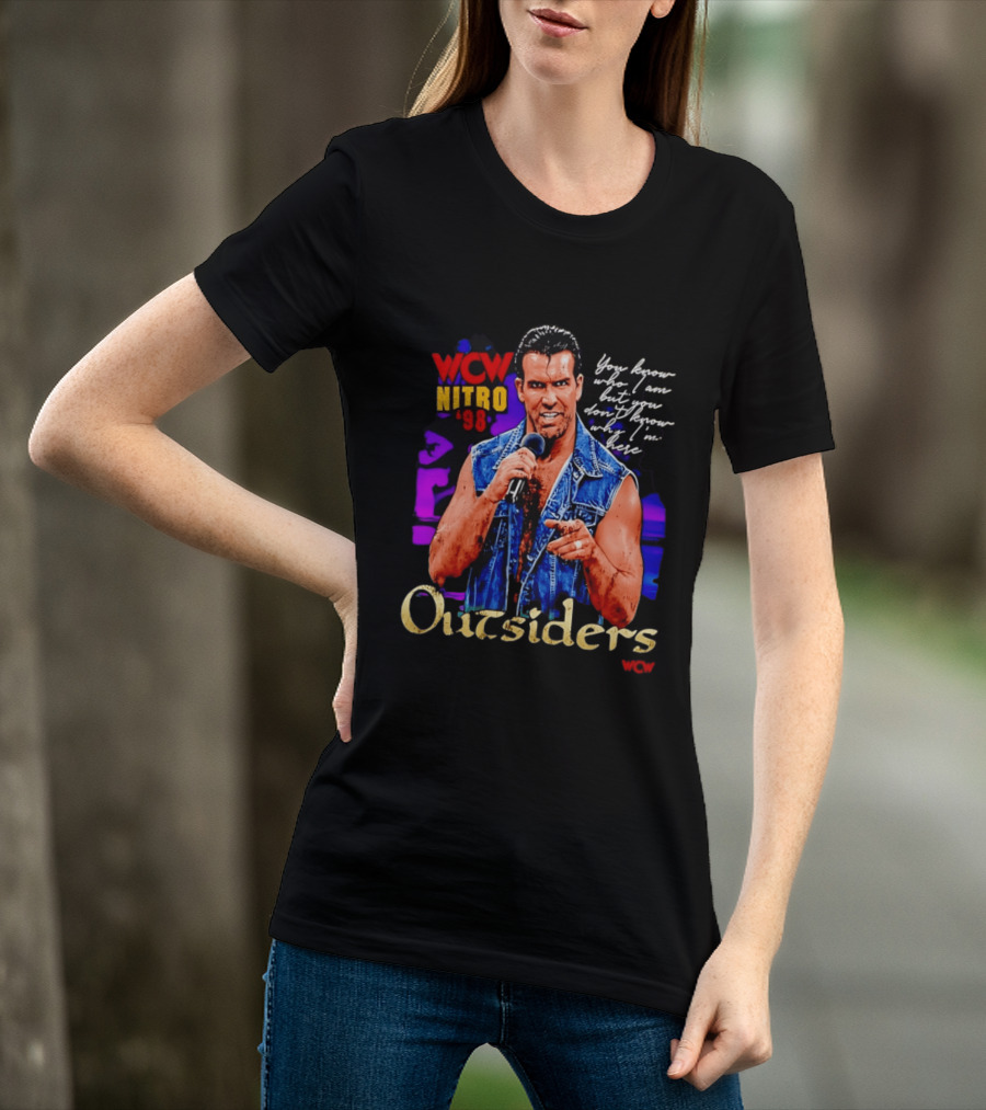 WCW Nitro '98 Scott Hall Outsiders You Know Who I Am T-Shirt