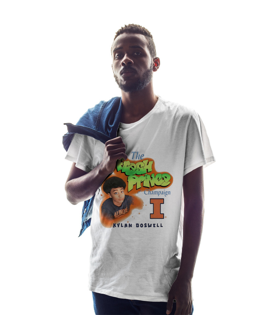 Kylan Boswell Illinois Fighting Illini The Fresh Prince Of Champaign T-Shirt