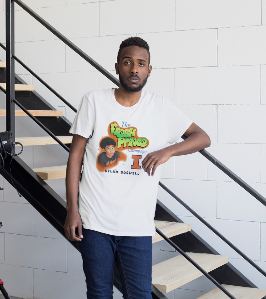 Kylan Boswell Illinois Fighting Illini The Fresh Prince Of Champaign T-Shirt
