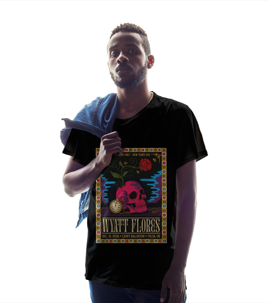 Wyatt Flores New Year's Eve Concert 2026 Cain's Ballroom Tulsa OK T-Shirt