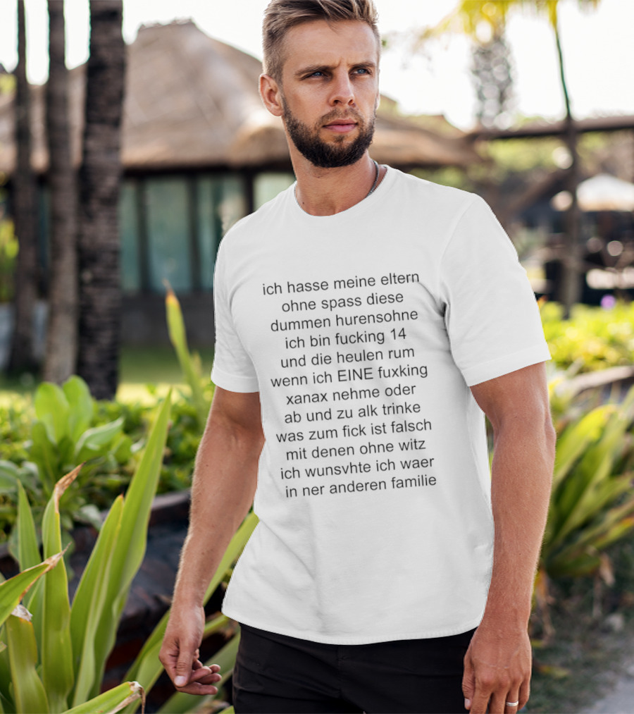 Ich Hasse Meine Eltern Ohne Spaß Ironische Aussage Über Familie Und Jugend Erfahrungen T-Shirt
