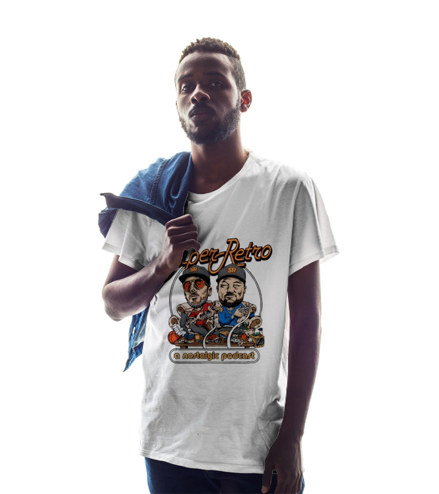 Super Retro SR A Nostalgic Podcast T-Shirt