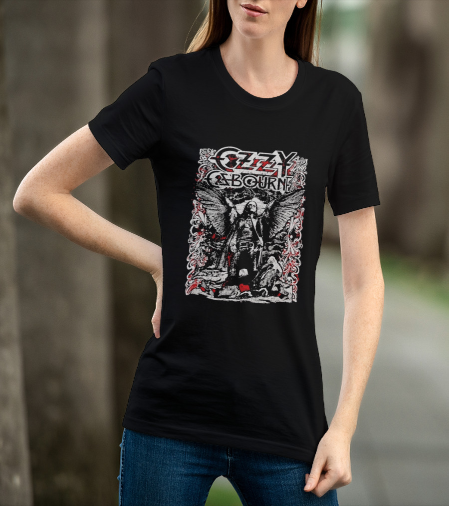 Ozzy Osbourne 2026 Prince Of Darkness Angel Wings T-Shirt