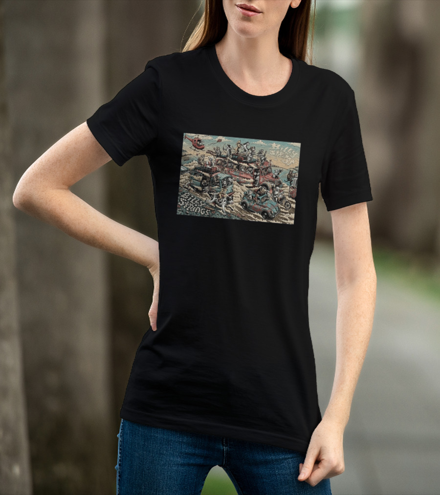 Billy Strings Bethel Woods Center 2026 Event By Dylan Goldberger With Dogs And Cars T-Shirt