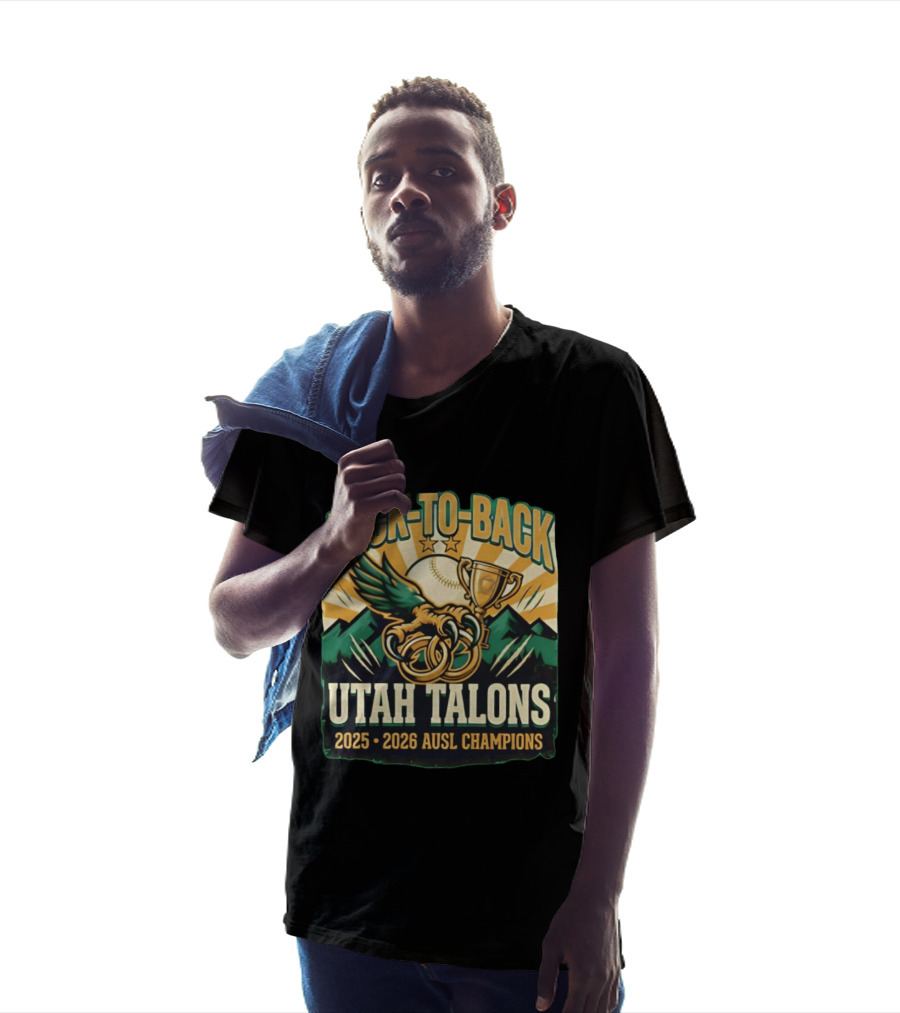 Back To Back Utah Talons 2025 2026 AUSL Champions T-Shirt