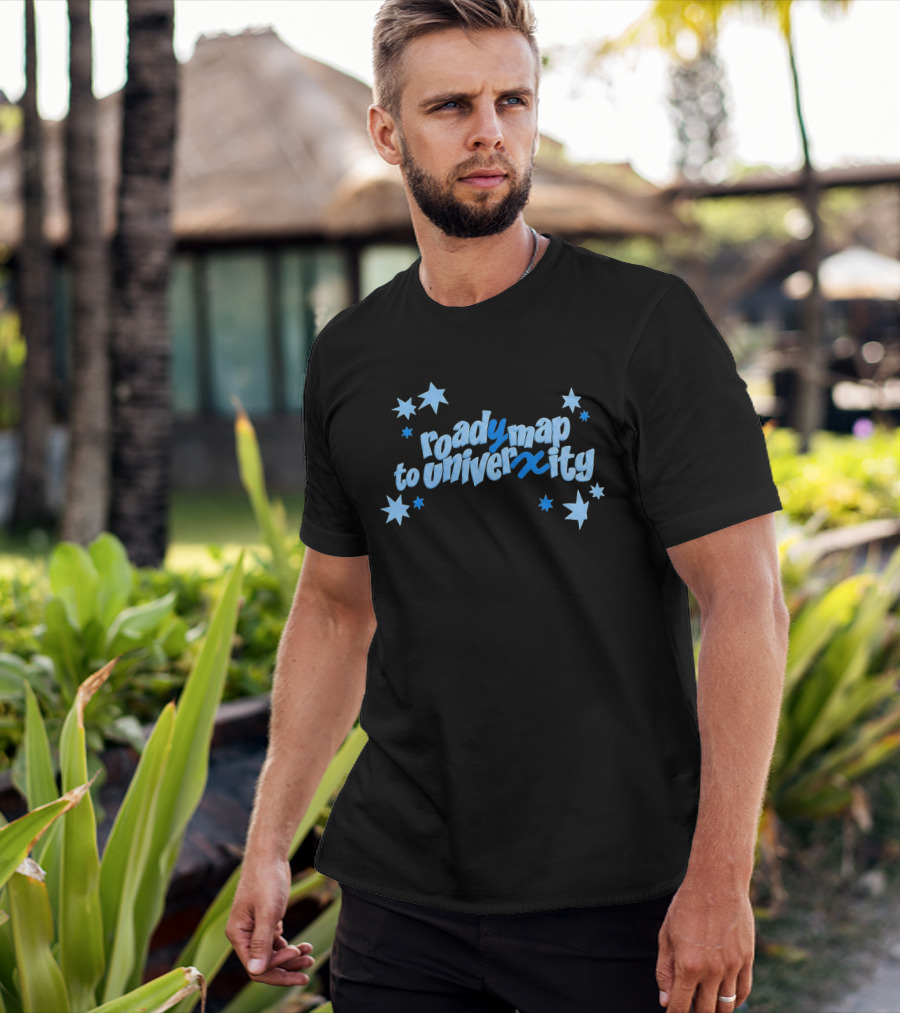 Roady Map To Univerxity With Stars T-Shirt