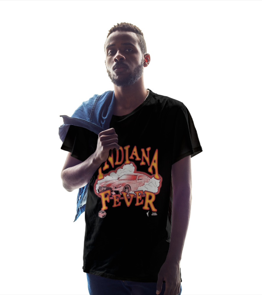 Indiana Fever Playa Society Sketch Car And Smoke T-Shirt
