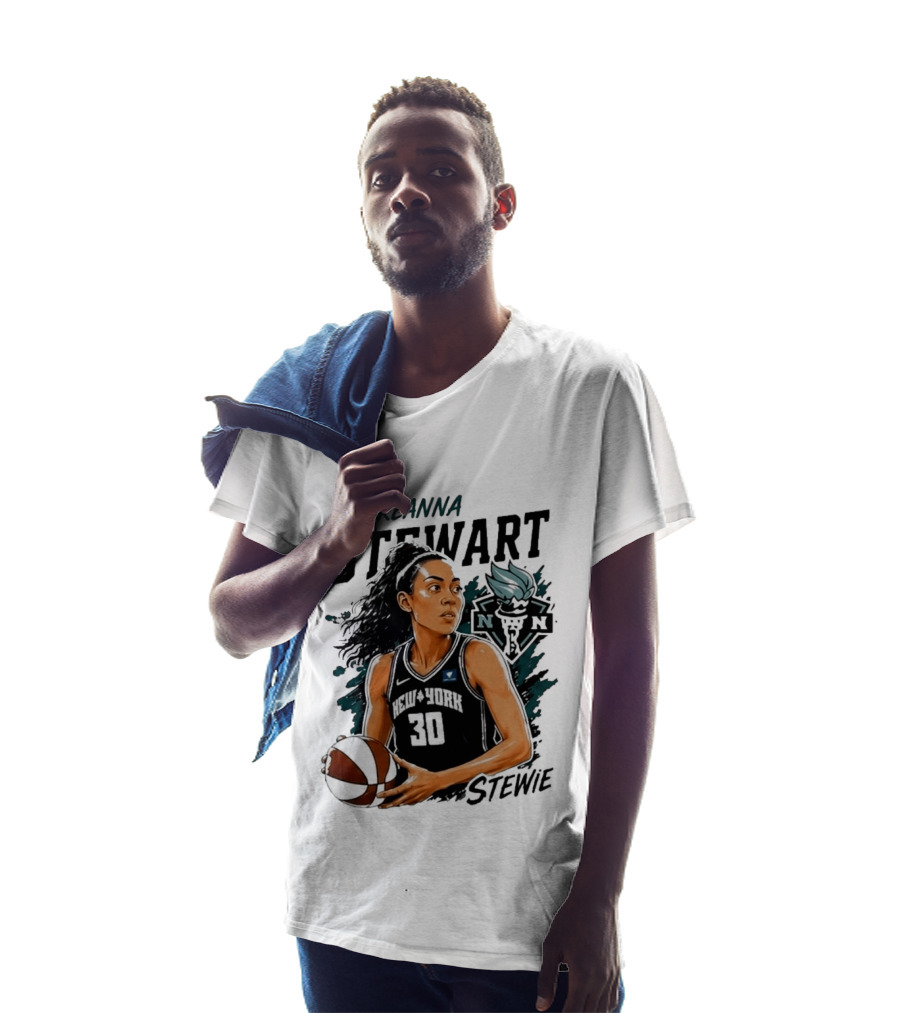 Breanna Stewart New York Liberty Stewie 30 Basketball Star T-Shirt