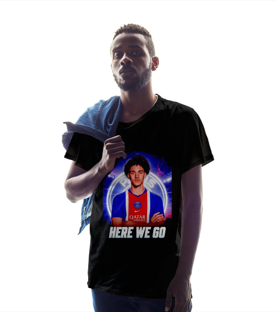 Maghnes Akliouche To Paris Saint Germain Here We Go T-Shirt