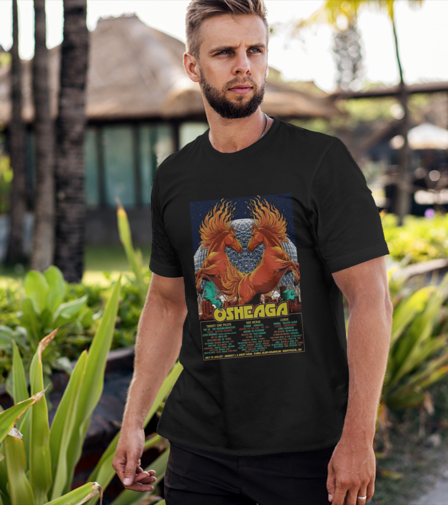 Osheaga Montreal QC 2026 Twenty One Pilots Lorde Concert Parc Jean Drapeau Limited Edition T-Shirt