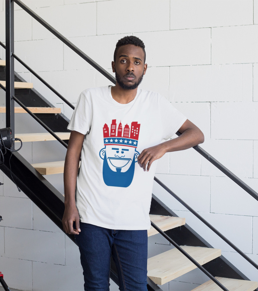 Lebron James Philadelphia 76ers Philly King Skyline Crown T-Shirt