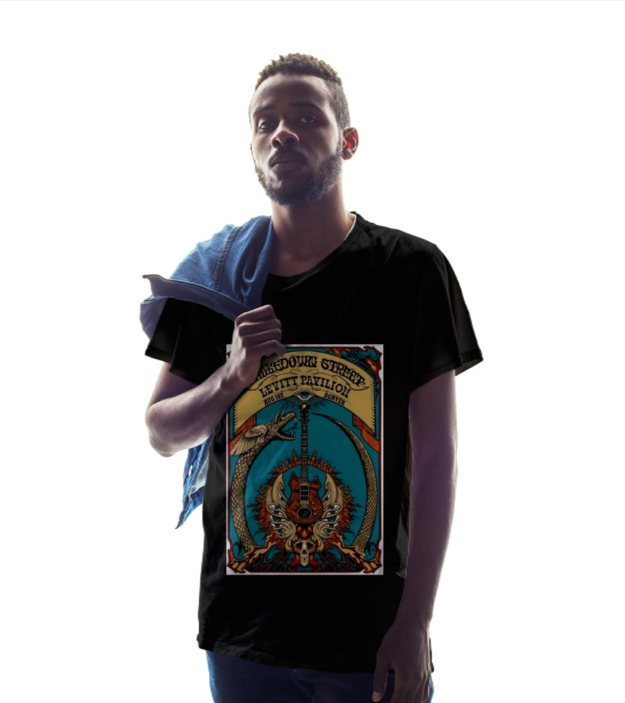 Shakedown Street Levitt Pavilion Aug 1 Denver 2026 Snake Guitar Skull T-Shirt