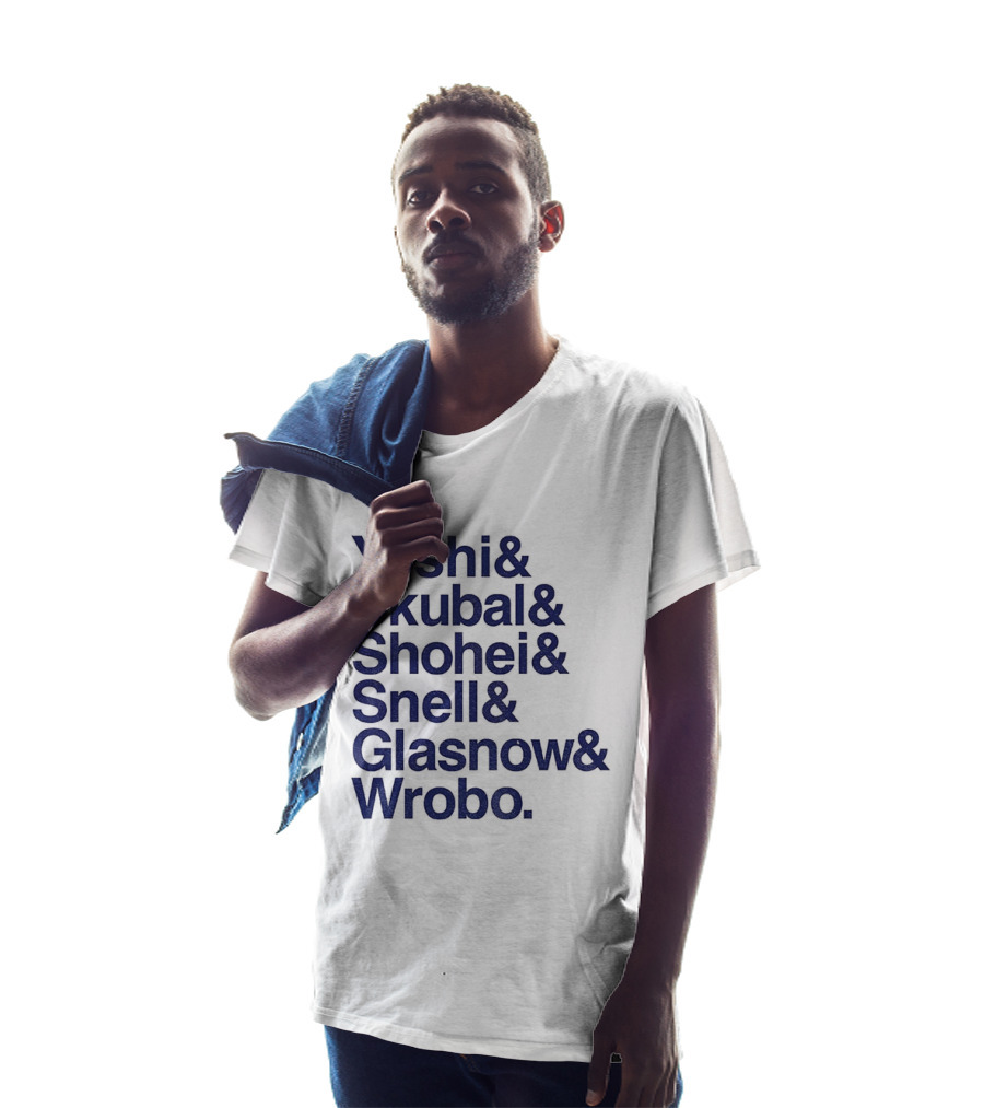 Yoshi Skubal Shohei Snell Glasnow Wrobo Dodgers Pitchers Ampersand T-Shirt