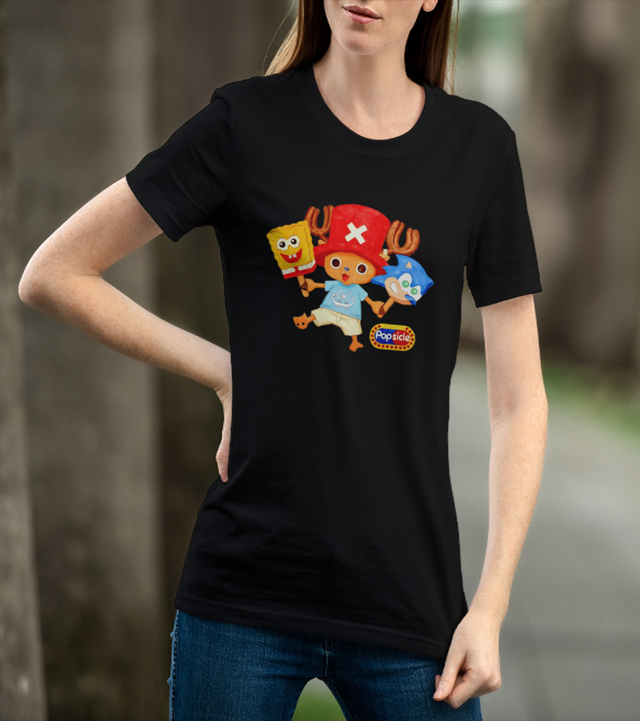Chopper Popsicle SpongeBob Sonic T-Shirt