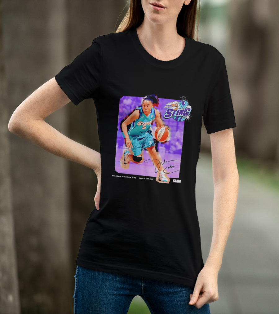 Dawn Staley Charlotte Sting WNBA Guard 1999 2005 T-Shirt