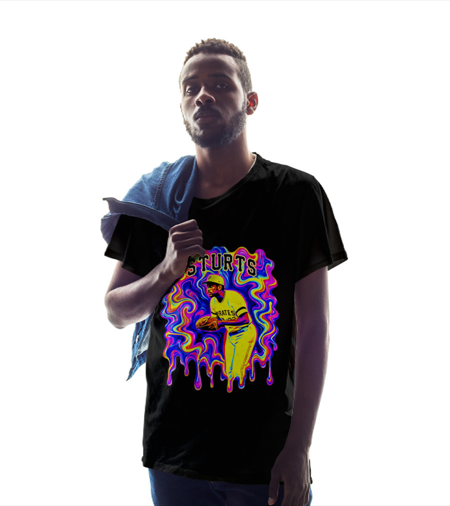 Pirates Dock Ellis Psychedelic Sturts Baseball Pitcher T-Shirt