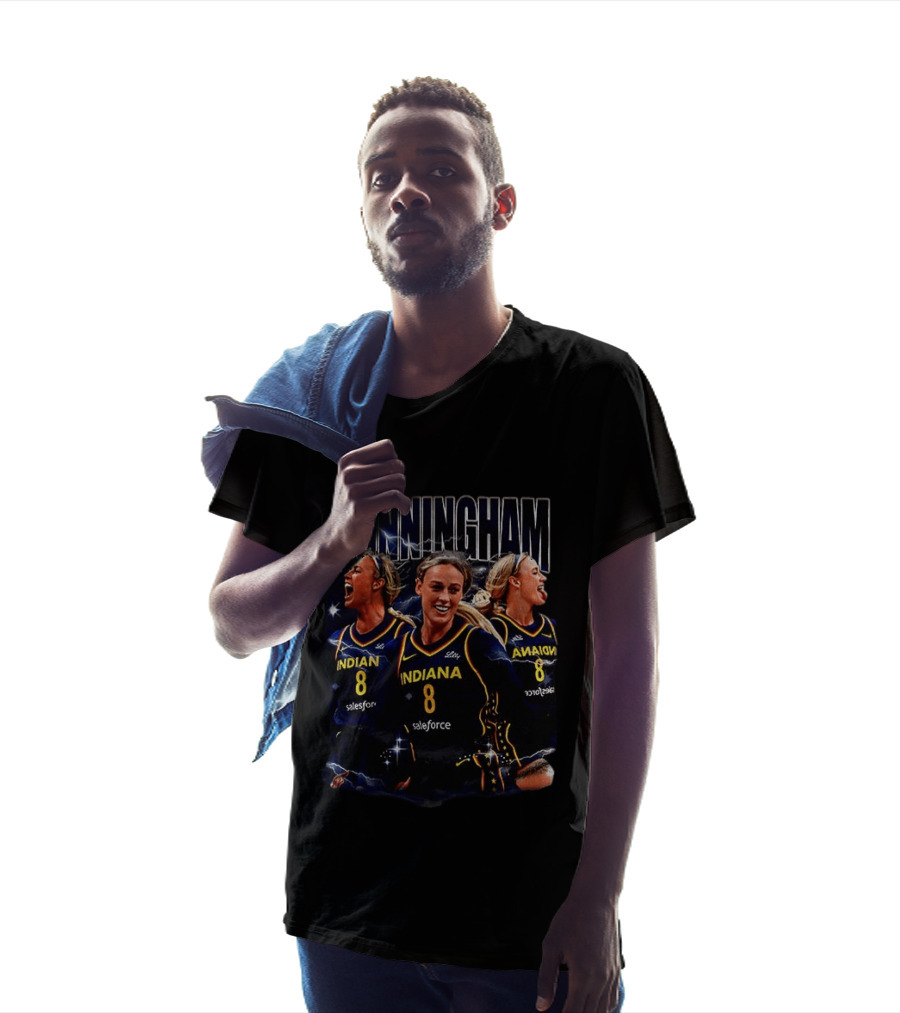 Cunningham 8 Indiana Fever Basketball Salesforce Sports T-Shirt