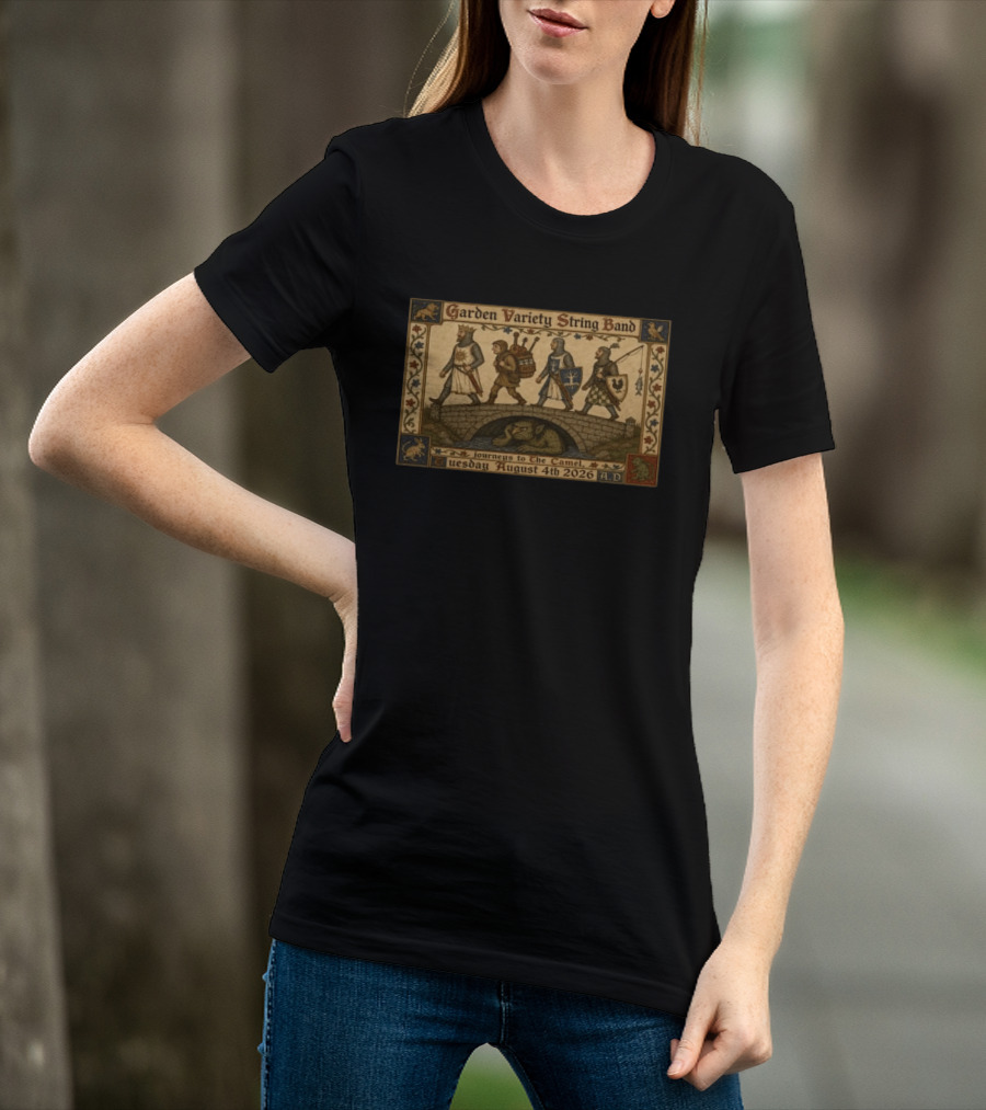 Garden Variety String Band Journeys To The Camel Richmond VA August 4 2026 A.D. T-Shirt