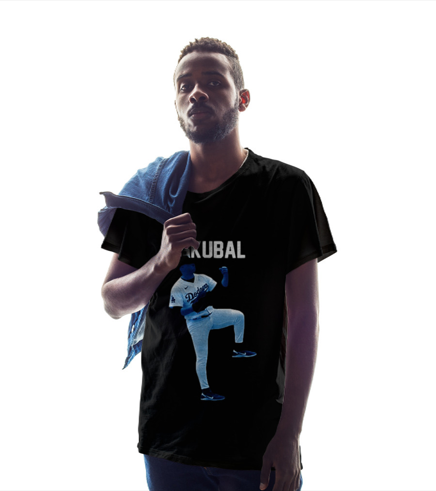 Los Angeles Dodgers Tarik Skubal 29 MLB Baseball 2026 Gradient T-Shirt