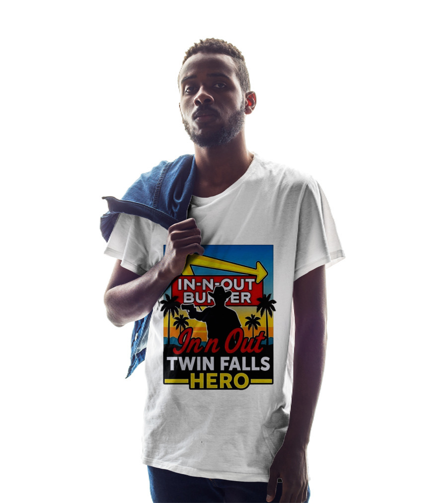 In N Out Burger Twin Falls Hero Western Sunset T-Shirt