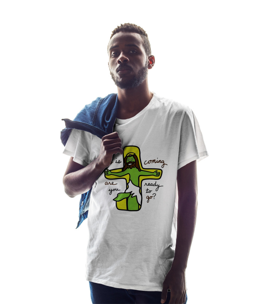 Jesus Is Coming Are You Ready To Go Cross Doodle T-Shirt
