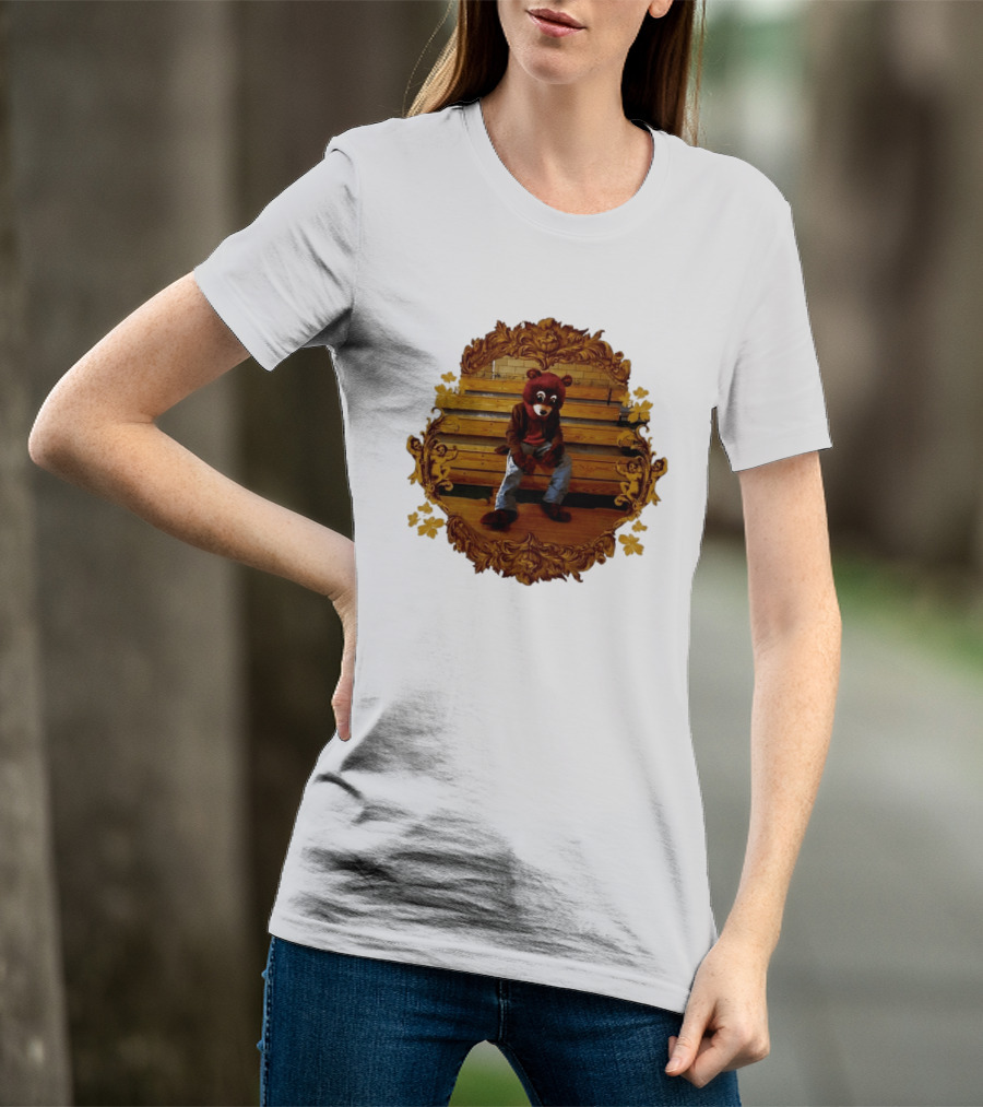 Kanye West The College Dropout Bear Seated In Ornate Frame T-Shirt