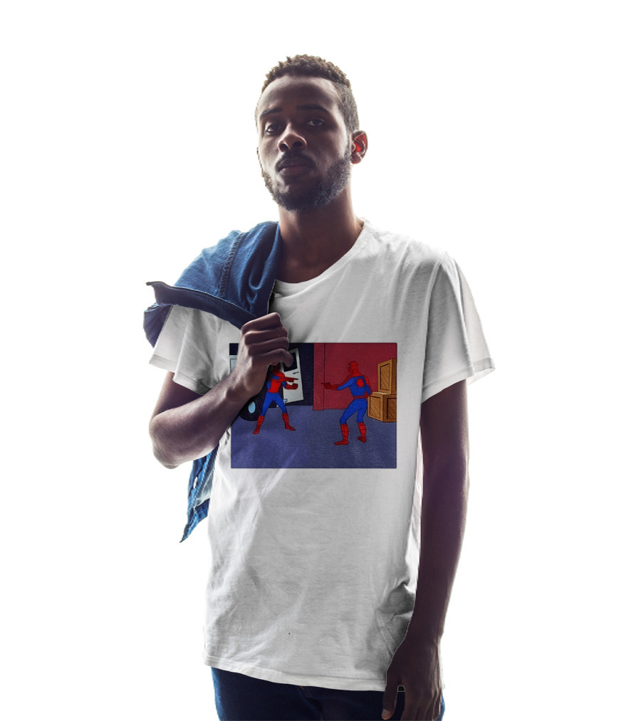 NYPD Spider Man Pointing Meme Twins Scene T-Shirt