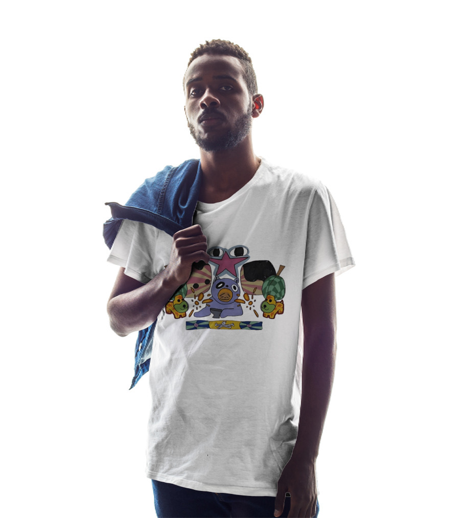 Purple Creature And Star With Puppets And Skulls T-Shirt