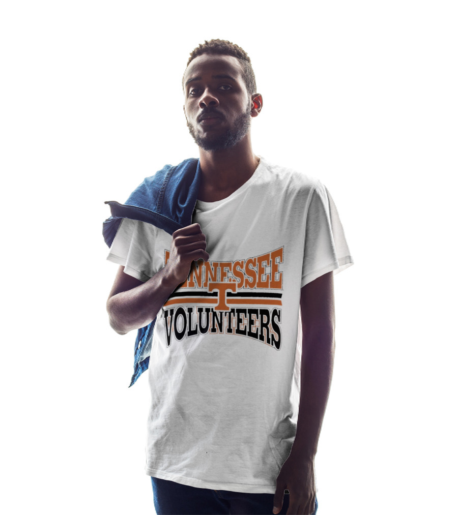 Tennessee Volunteers NCAA Orange Black Arched Block Lettering T-Shirt