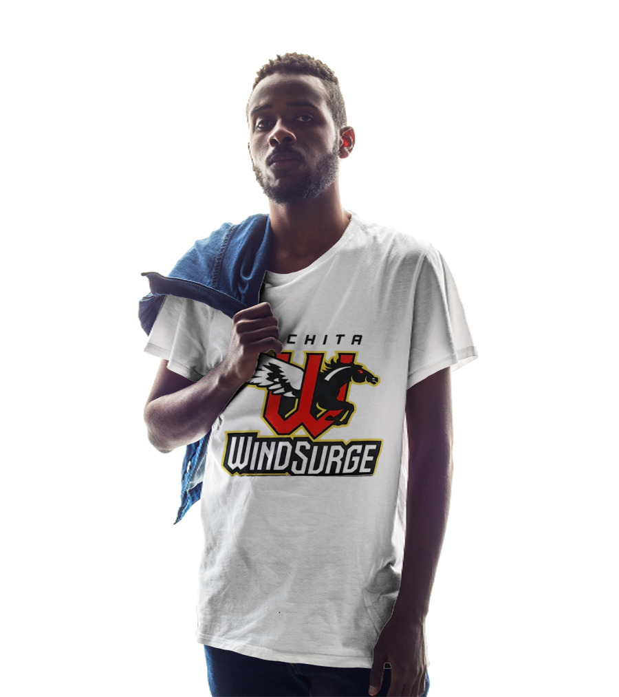 Wichita Wind Surge Black Pegasus Red W T-Shirt