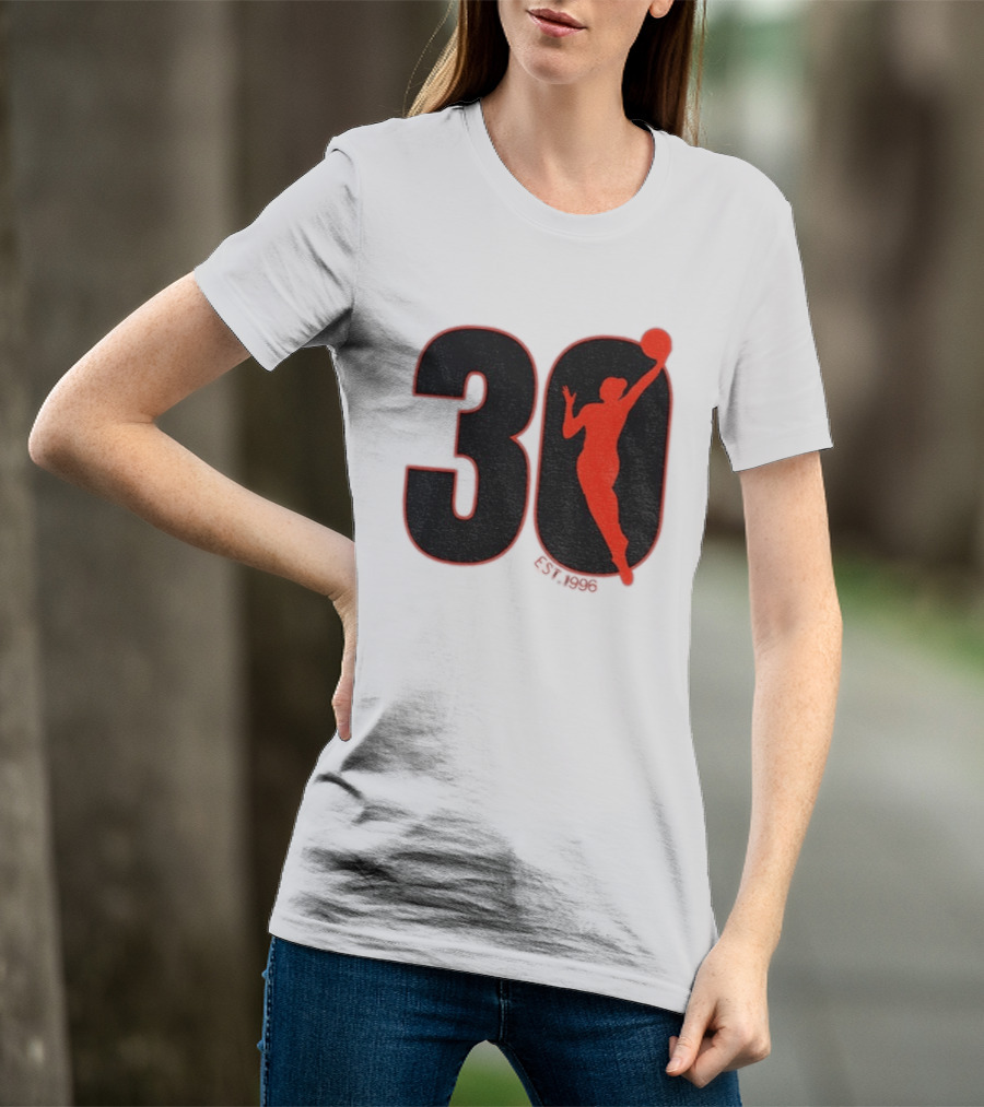 WNBA 30th Anniversary 1996 Basketball Player T-Shirt