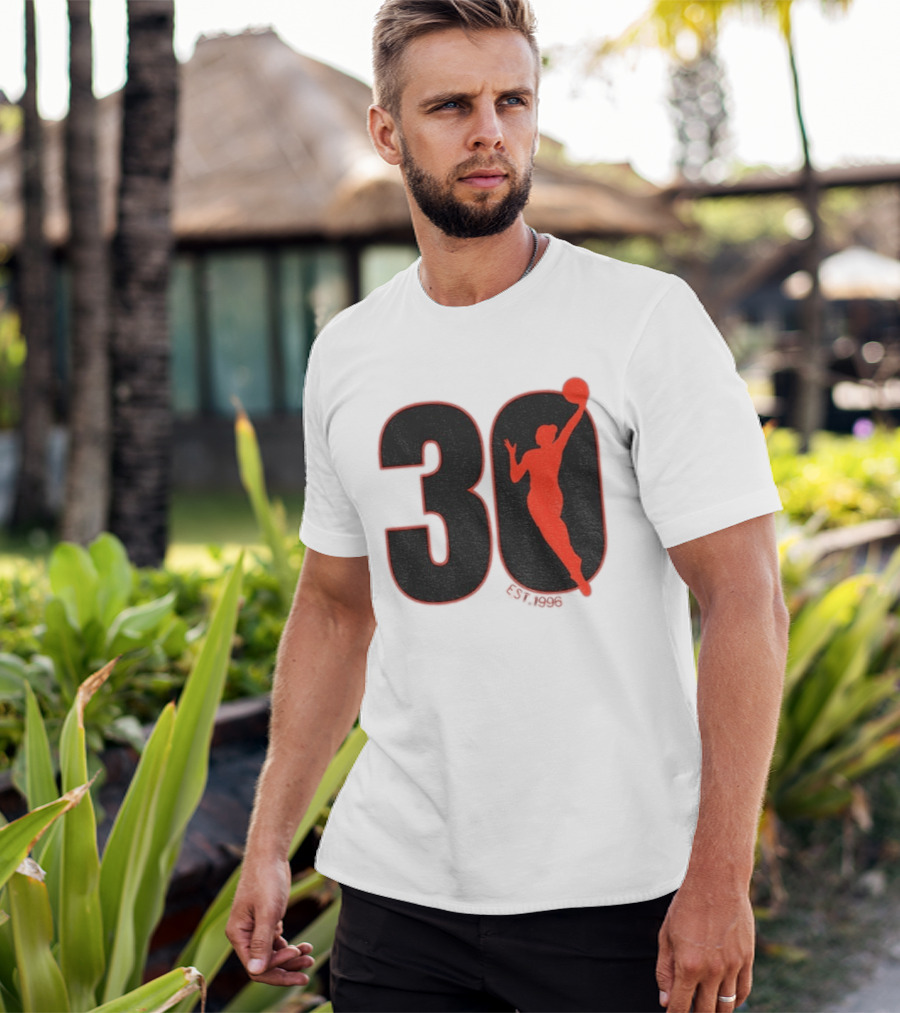WNBA 30th Anniversary 1996 Basketball Player T-Shirt