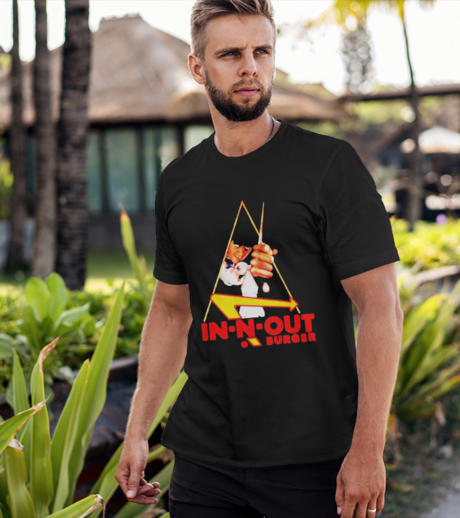 A Work Orange In N Out Burger Logo Mashup T-Shirt