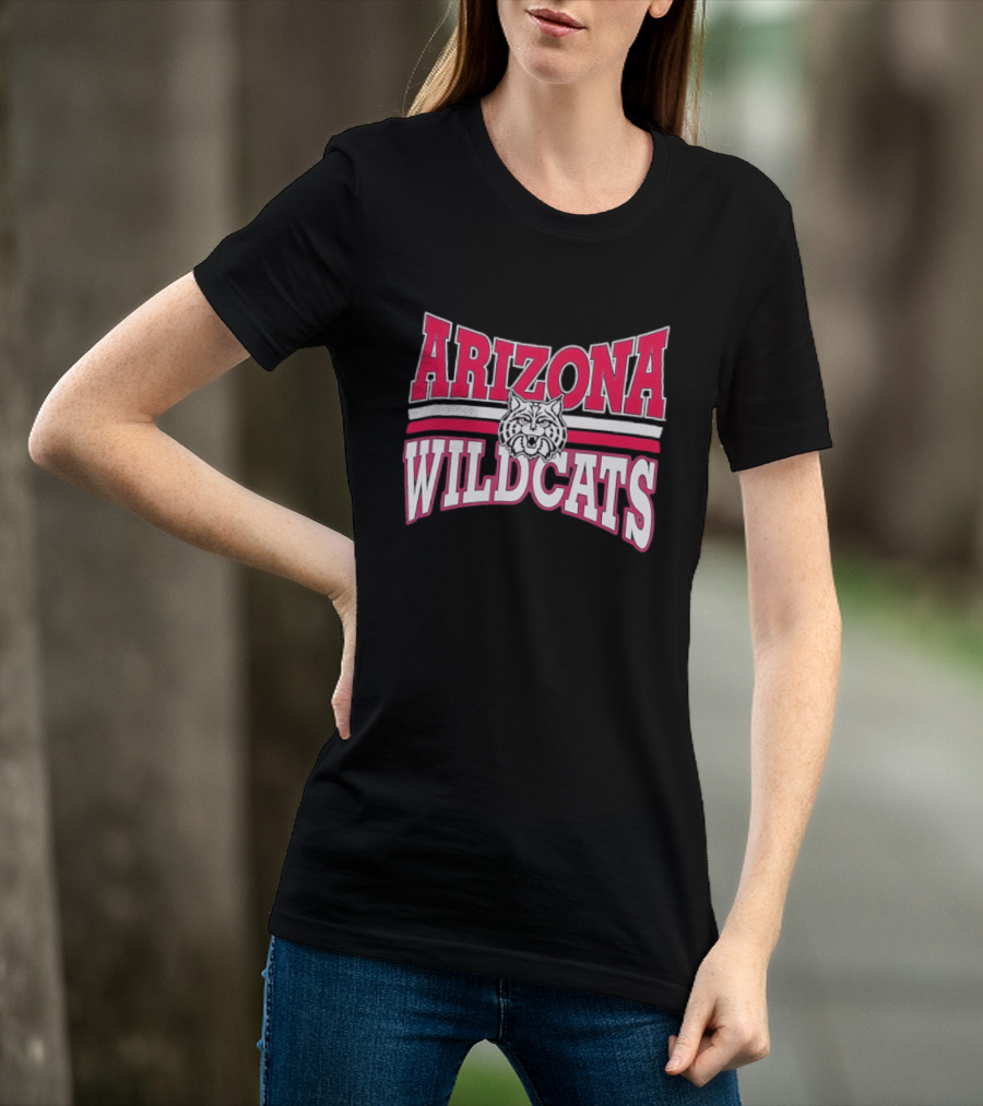 Arizona Wildcats NCAA Head Red White Stripes T-Shirt