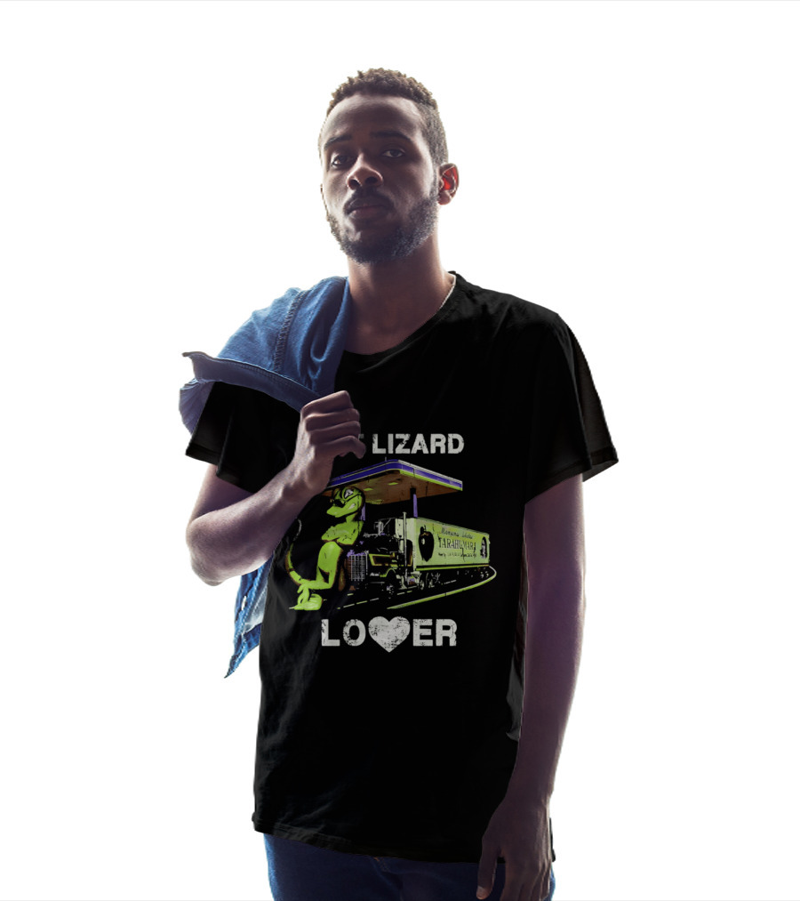 Lot Lizard Lover Gecko Trucking Diesel Humour T-Shirt