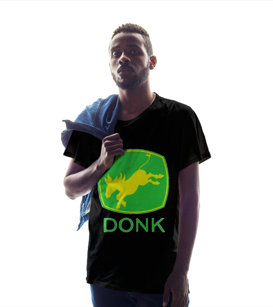 Donk Green And Yellow Farming Donkey T-Shirt