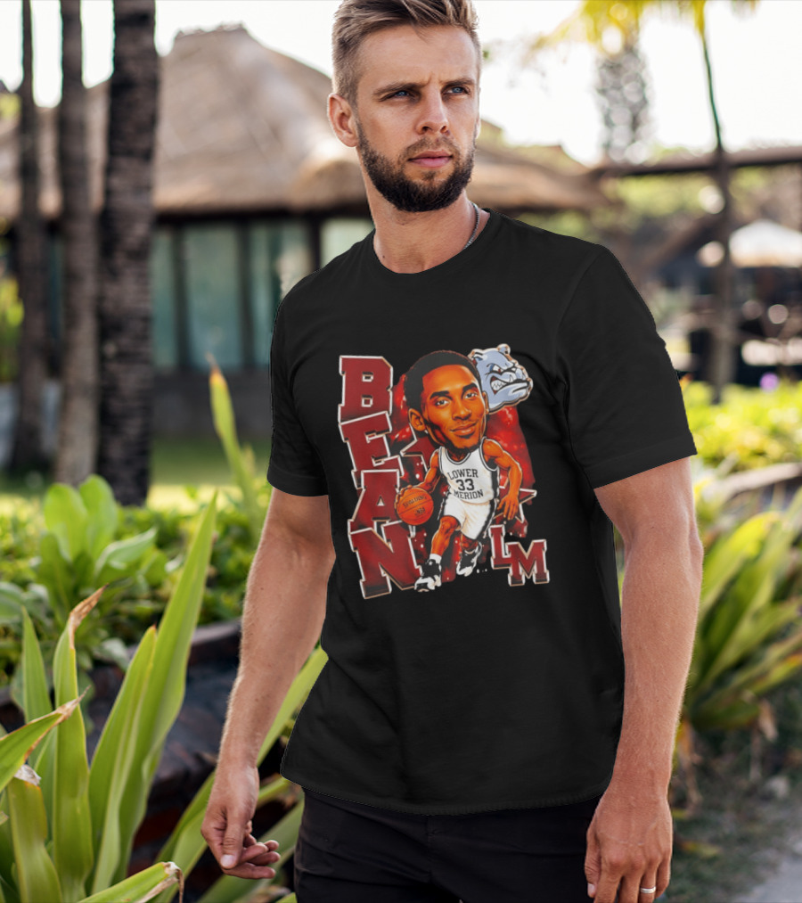 Kobe Bryant Lower Merion Aces Bean Spalding NBA Basketball LM Bulldog T-Shirt