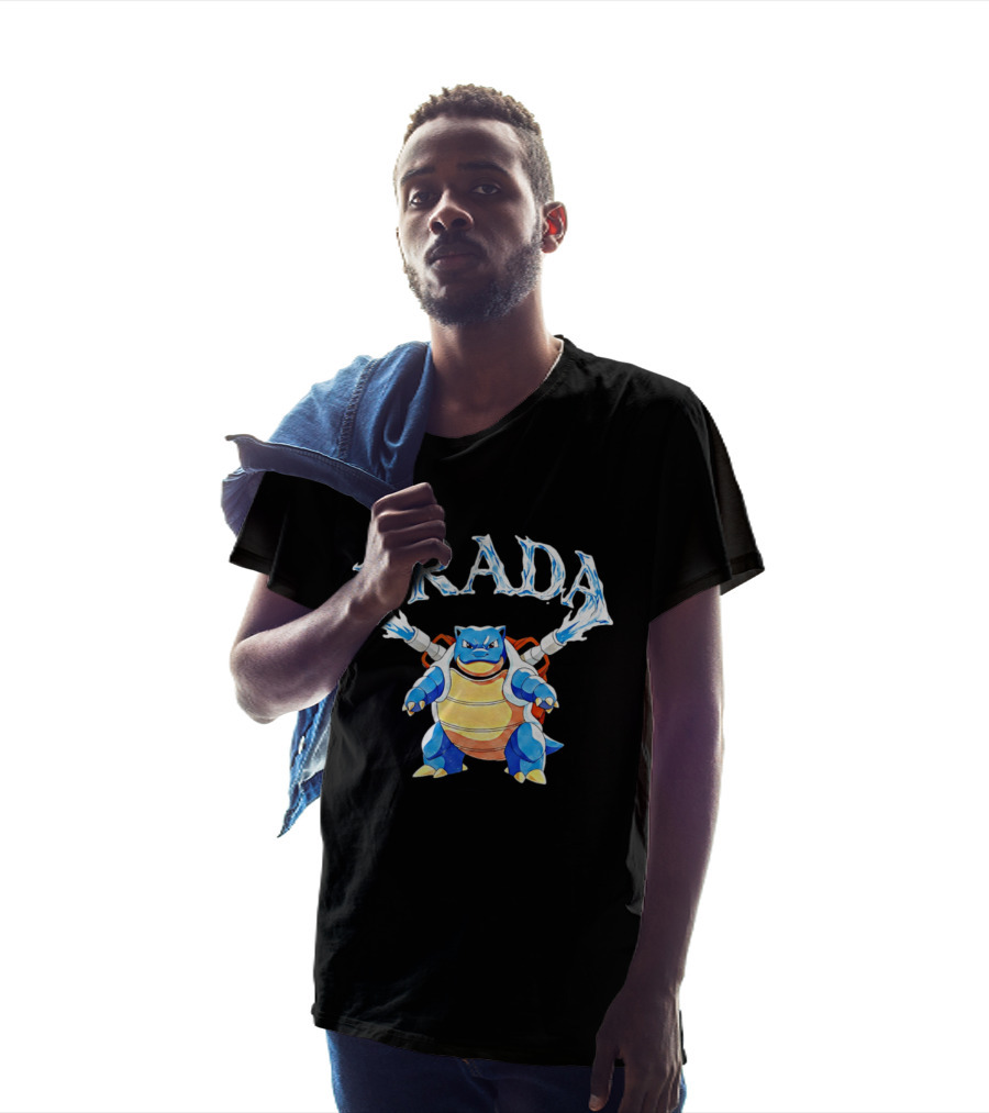 Prada Blastoise Pokemon Mashup Water Cannon T-Shirt