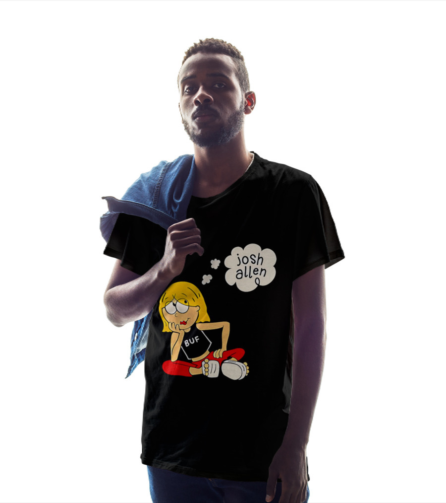 Lizzie McGuire BUF Josh Allen Dreaming Cartoon T-Shirt