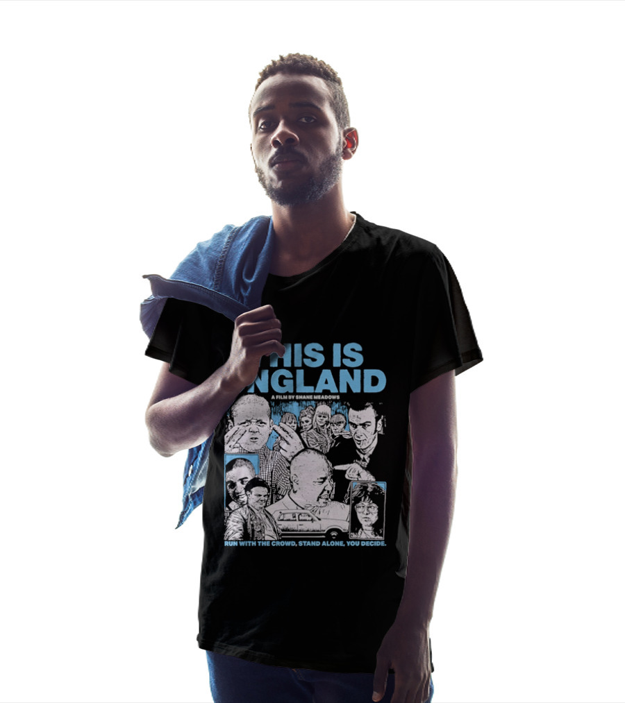 This Is England A Film By Shane Meadows Movie Characters Car Collage Run With The Crowd Stand Alone You Decide T-Shirt