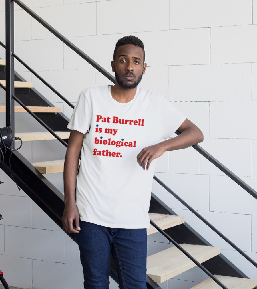 Pat Burrell Is My Biological Father Red Blue Star Dots T-Shirt