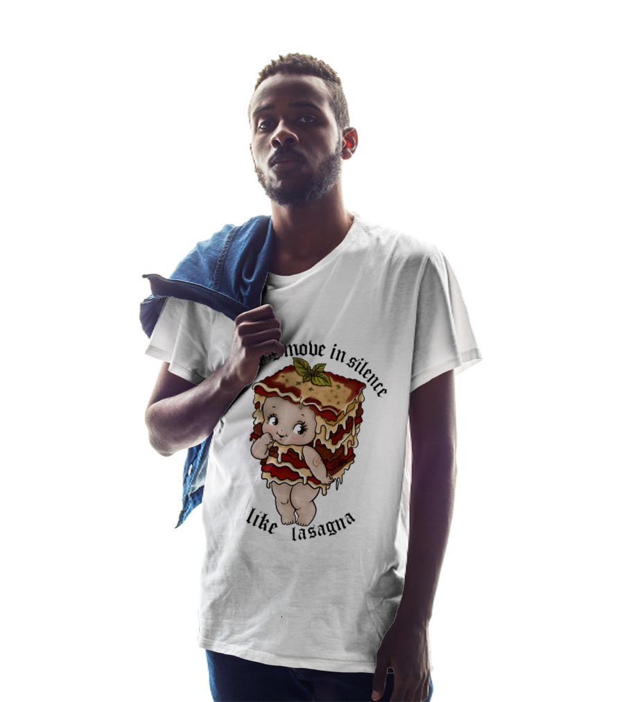 Real Gs Move In Silence Like Lasagna Baby Food Cute Pasta T-Shirt