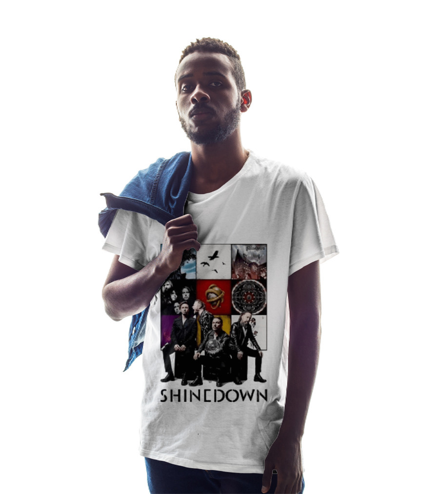 Shinedown Us And Them Album Cover Band Members Collage T-Shirt
