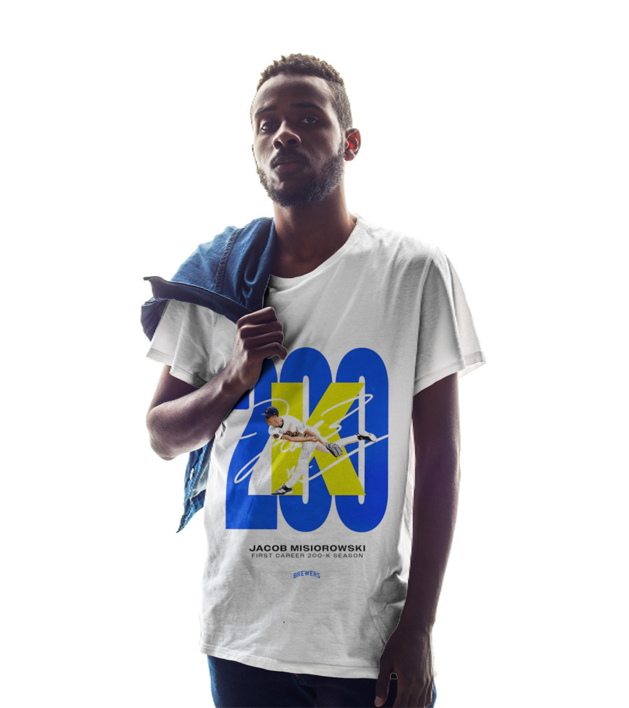 Jacob Misiorowski First Career 200 K Season Brewers 200K T-Shirt