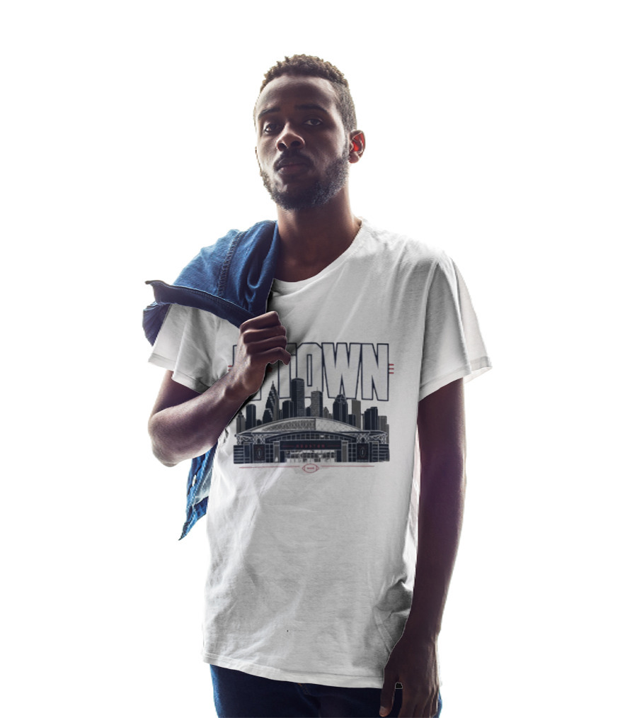 H Town Houston Texas Skyline Football Stadium T-Shirt