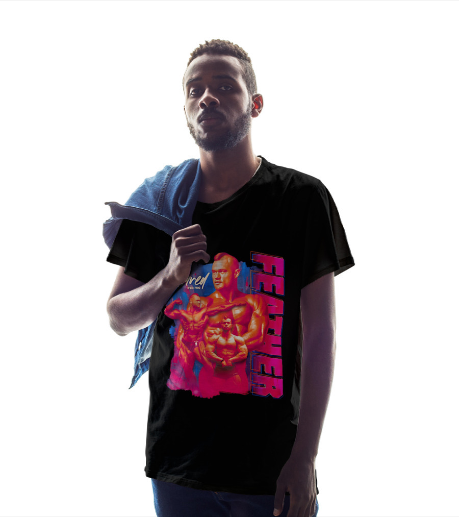 Jared Feather IFBB Pro Bodybuilding Champion Bold Visual T-Shirt