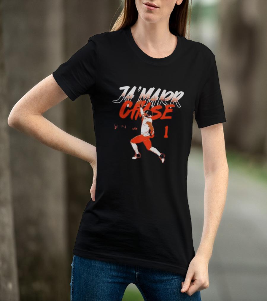 Cincinnati Bengals Ja'Marr Chase One Handed Catch 1 Receiver T-Shirt
