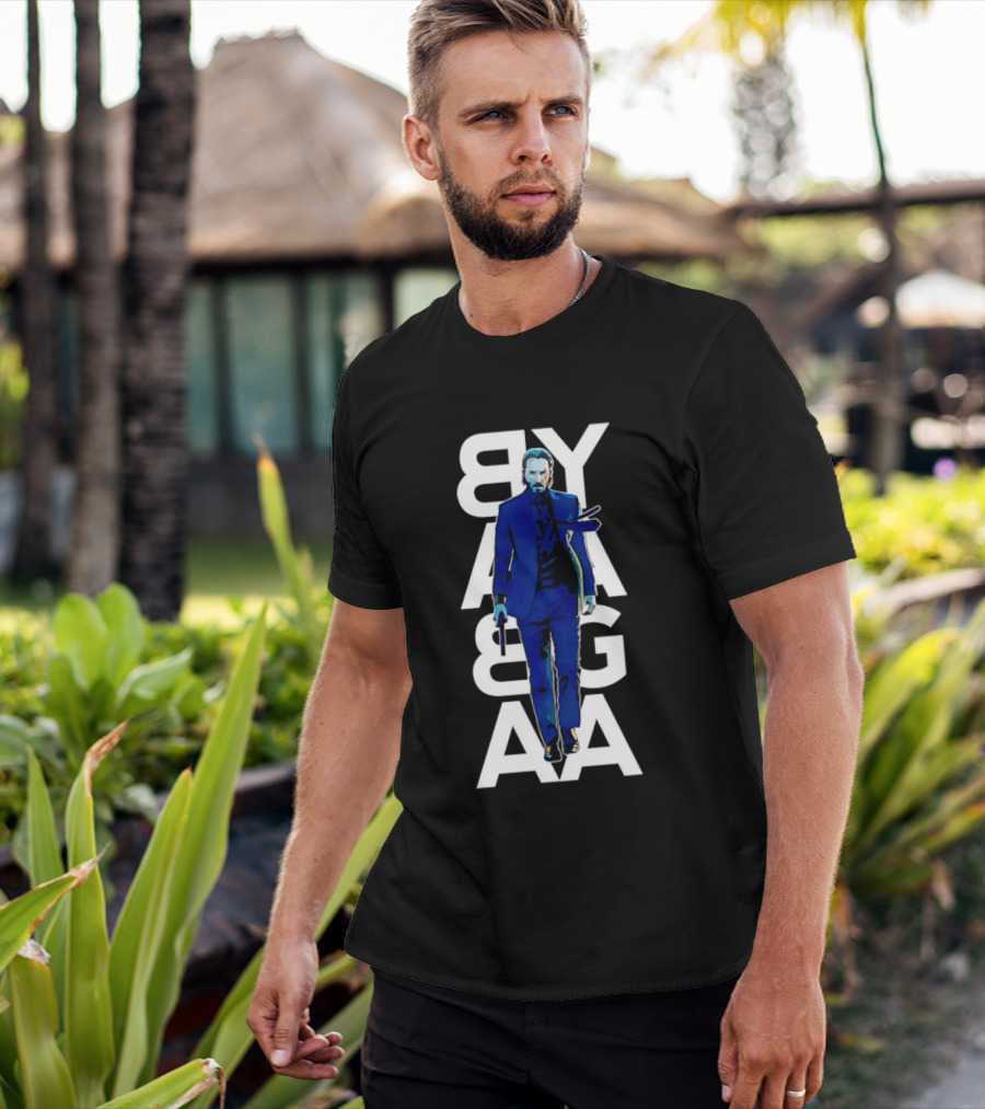 John Wick Baba Yaga Blue Suit Walking Gun T-Shirt