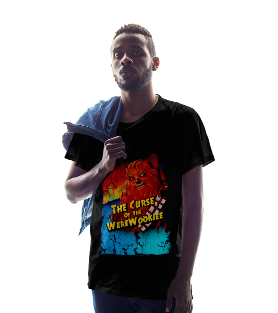 The Curse Of The WereWookiee Retro Horror Monster Mashup T-Shirt