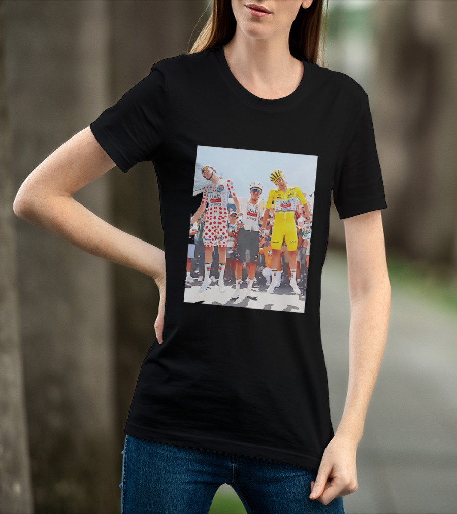 UAE Team Emirates XRG Sponsors Tour De France Cycling Jerseys T-Shirt